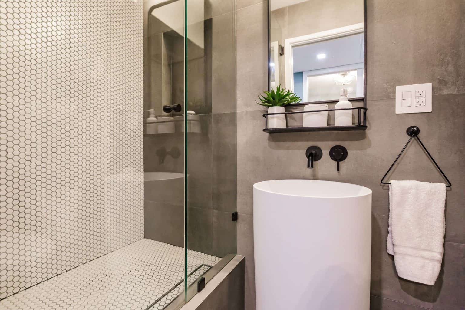 Condo Remodeling in South Miami with Powder Bathroom